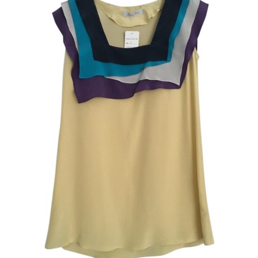 Geren Ford Barneys silk tunic mini dress S